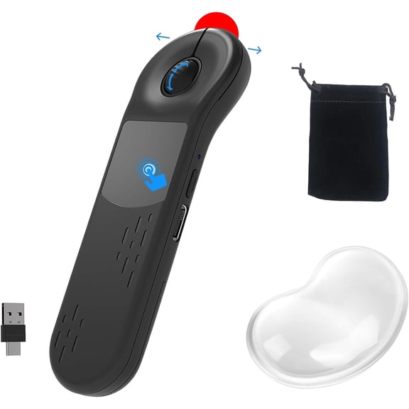 AirKlc Ergonomic Hand Grip Mouse, Bluetooth Touchpad, Cursor Control, Video Scroll, Compatible with PC, Laptop, Mobile, Tablet