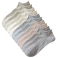 thumbnail image 1 of AirLoni 10 Pairs Low Cut Socks For Women Short Cut Cushioned Sweat Absorbing Breathable Sports Socks Ankle Socks For Running Cycling Outdoor Khaki,One Size, 1 of 5