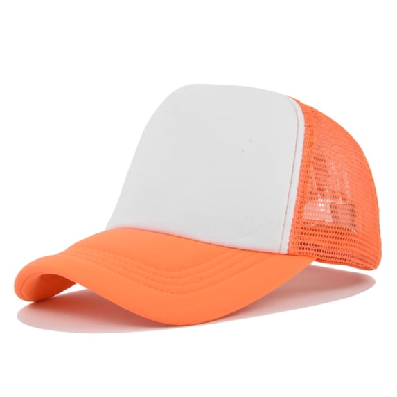 AirLoni Baseball Visor Cap For Men And Women Sponge Color Matching Mesh Breathable Adjustable Lightweight Summer Sun Cap Gold Travel Holiday Sports Hats Orange,One Size