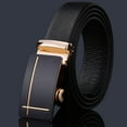 thumbnail image 1 of AirLoni Belts For Men With Easily Adjustable Automatic Buckle Leather Fashion Casual Slide Belt Ratchet Belt D,One Size, 1 of 2