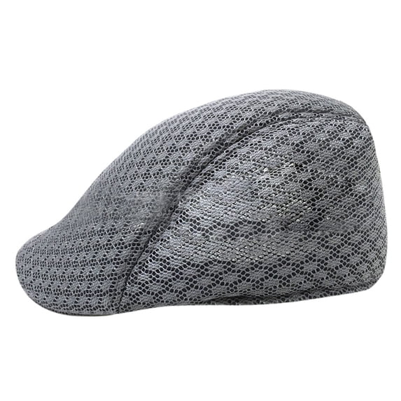 AirLoni Beret Hats For Men And Women Linen Autumn Comfortable Breathable Mesh Foldable Lightweight Solid Color Newsboy Painter Vintage Cap Sun Hats dark gray,One Size