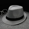 thumbnail image 1 of AirLoni Fedora Hat For Men And Women Foldable Adjustable Retro Wide Brim Jazz Hat British Sun Hat Travel Sun Hat Manhattan Hat Solid Color Black,One Size, 1 of 5