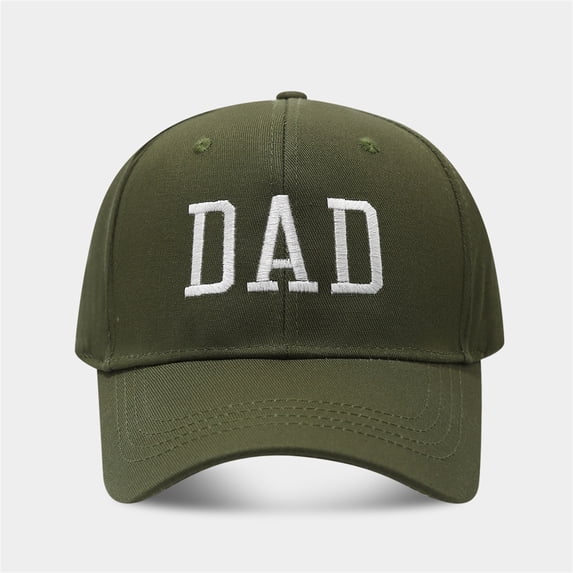 AirLoni Men's Dad Hat With Breathable Eyelets Vintage Washed Baseball Cap Adjustable Trucker Hat With Dad Letter Embroideried Gift For Men Green,M