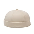 thumbnail image 1 of AirLoni Skull Caps For Men & Women Adjustable Linen Cap Breathable No Brim Foldable Sweat Liner Khaki,One Size, 1 of 5