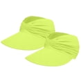 thumbnail image 1 of AirLoni Sports Sun Hats For Women UV Protection Visor Hat Wide Brim Lightweight Foldable Ponytail Cap For Summer 2 Pack, 1 of 5