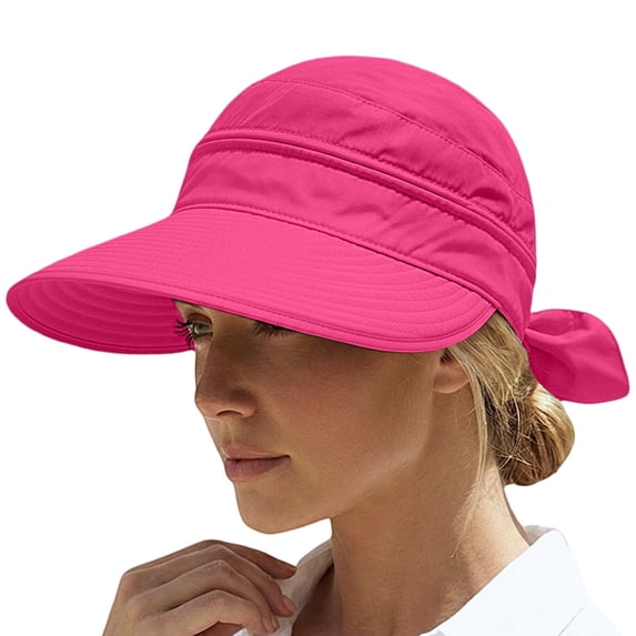 AirLoni Summer Hats For Women 2 In 1 Women’s Sun Visor Caps Zipper Off Ponytail Friendly Foldable Lightweight One Size 1 pc