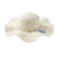 thumbnail image 1 of AirLoni Sun Hat For Women Woven Hats UV Summer Vacation Rustic Style Foldable Packable Beach Hat Outdoor Wide Brim White,One Size, 1 of 4