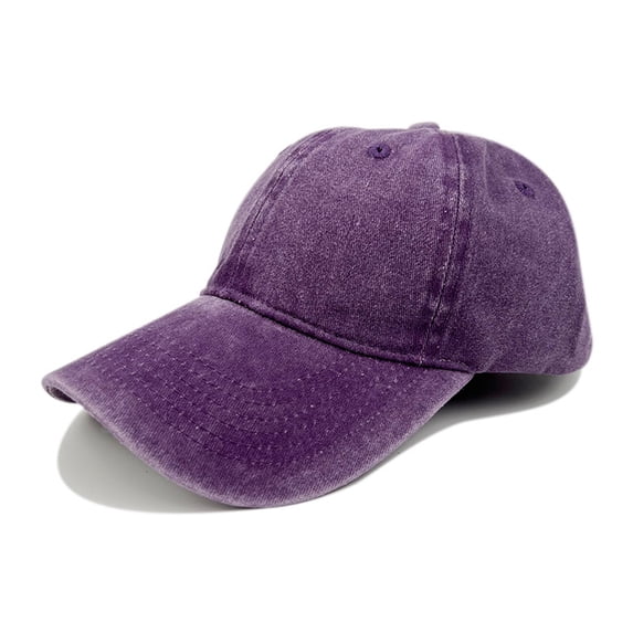 AirLoni Unisex Baseball Cap Breathable Adjustable Washed Retro Trucker Hat UV Protection Foldable Cotton Dad Hat For Daily Outings Purple,M