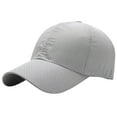 thumbnail image 1 of AirLoni Unisex Baseball Caps Adjustable Foldable Lightweight Summer Sun Hats Dad Hats For Men Women Solid Color Cotton Trucker Hat Low Profile Ball Caps Grey,One Size, 1 of 5