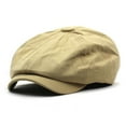 thumbnail image 1 of AirLoni Unisex Beret Caps Foldable Adjustable Cotton Newsboy Hat Retro Solid Color Hat Painter Cabbie Hat For Daily-Use Khaki,One Size, 1 of 4