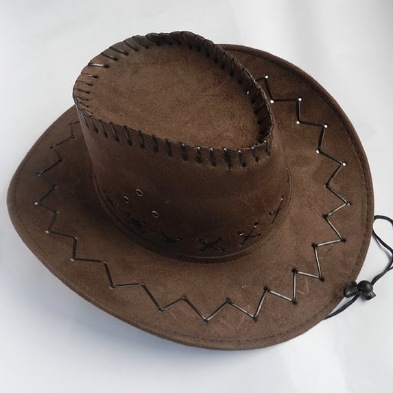 AirLoni Unisex Cowboy Hats For Men Women Straw Wide Brim Sunshade Western Stylish Foldable Shapeable Beach Hats Bucket Hats Sun Hat Outdoor Solid Color Coffee,One Size