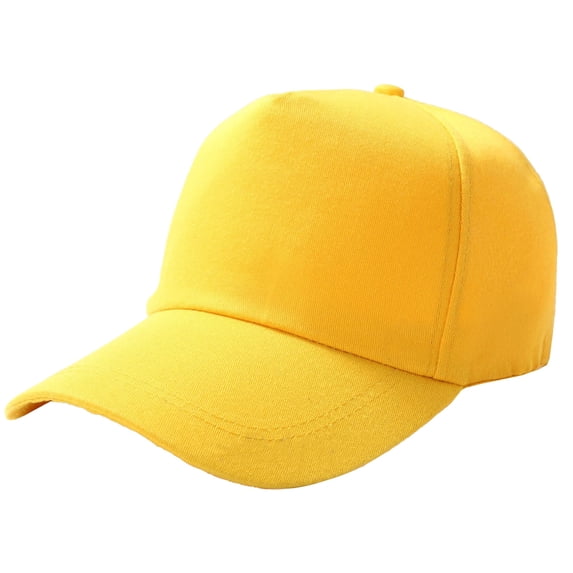 AirLoni Unisex Foldable Sun Visor Cap UPF 50+ Lightweight Adjustable Breathable Outdoor Sports Solid Color Baseball Dad Hat Yellow,One Size