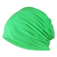 thumbnail image 1 of AirLoni Unisex Headwraps For Soild Color India Adjustable Stretch Drawstring Hat Wool Knitting Hair Loss Head Scarf WrapGreen,One Size, 1 of 2