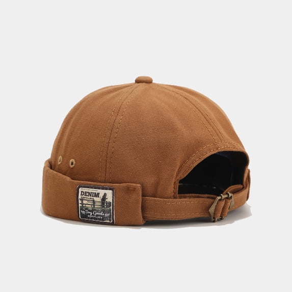 AirLoni Unisex Skull Cap For Men And Women Easy Lightweight Adjustable Strap Stylish Hip-hop Skullcap Beanie Hat CapKhaki,One size