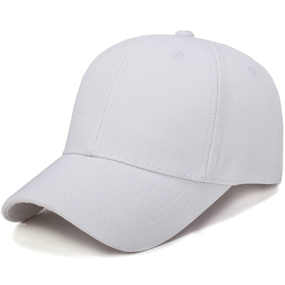 AirLoni Unisex Solid Cotton Light Board Baseball Cap Adjustable Breathable Outdoor Sun Hat For Men Women White,One Size