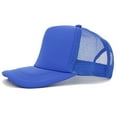 thumbnail image 1 of AirLoni Unisex Sun Hat Mesh Breathable Solid Color Light Plate Adjustable Foldable Lightweight Sunscreen Trucker Hat Net Hat Dad Cap For Summer Outdoor BU2,M, 1 of 3