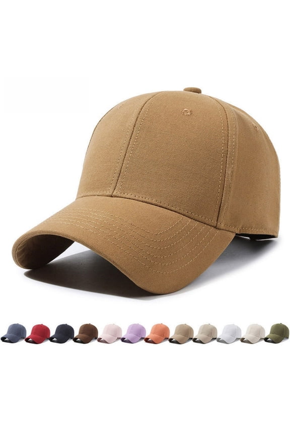 Unisex Sun Visor Cap Oversize Curved Brim Adjustable Breathable Lightweight Baseball Cap Big Head Cap Dad Cap Trucker Hat For Outdoor Solid Color Black,One Size