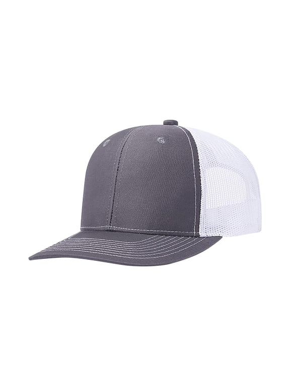 Unisex Sun Visor Cap Ponytail Friendly Mesh Breathable Adjustable Back-Strap Lightweight Curved Wide Brim Baseball Cap Trucker Hat Dad Hat For Outdoor Sports Navy,M
