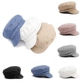 thumbnail image 1 of AirLoni Vintage Women Winter Solid Hat Beret Cap Korean Painter Newsboy BeretsBlack,One Size, 1 of 2
