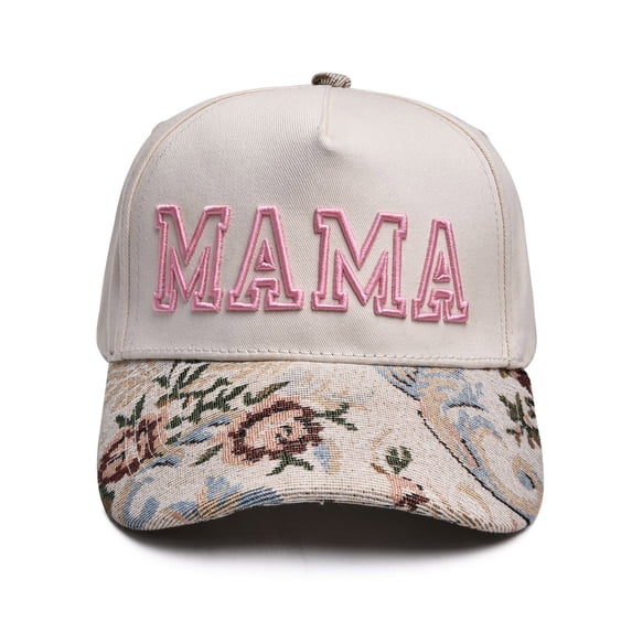 AirLoni Women's MAMA Letter Embroidered Baseball Cap Adjustable Strap UV Protection Trucker Hat Cute Mama Hat For Mother Casual Wear