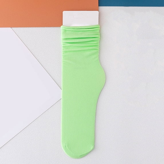 AirLoni Women's Socks Summer Thin Cool Feeling Breathable Stretchy Elastic Fashion Mid-Culf Socks Velvet Soft Socks For Daily Wear Outdoor 1PC G,One Size