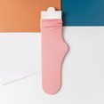 thumbnail image 1 of AirLoni Women's Socks Summer Thin Cool Feeling Breathable Stretchy Elastic Fashion Mid-Culf Socks Velvet Soft Socks For Daily Wear Outdoor 1PC RD2,One Size, 1 of 3