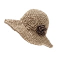 thumbnail image 1 of AirLoni Women's Wide Brim Sun Hat Versatile style Breathable Lightweight Foldable Summer Caps Khaki,A, 1 of 5