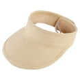 thumbnail image 1 of AirLoni visor hats for women Rough Straw Paper Korean Style Foldable Wide Brim UV Sunscreen For Summer Outing Riding Travel Lightweight Casual sun hats Hiking Hat Beige,One Size, 1 of 3