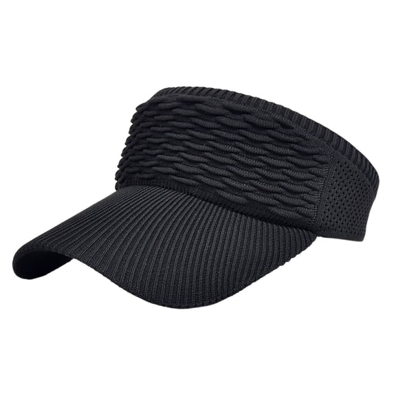 AirLoni visor hats for women Rough Straw Paper Korean Style Foldable Wide Brim UV Sunscreen For Summer Outing Riding Travel Lightweight Casual sun hats Hiking Hat Black,One Size