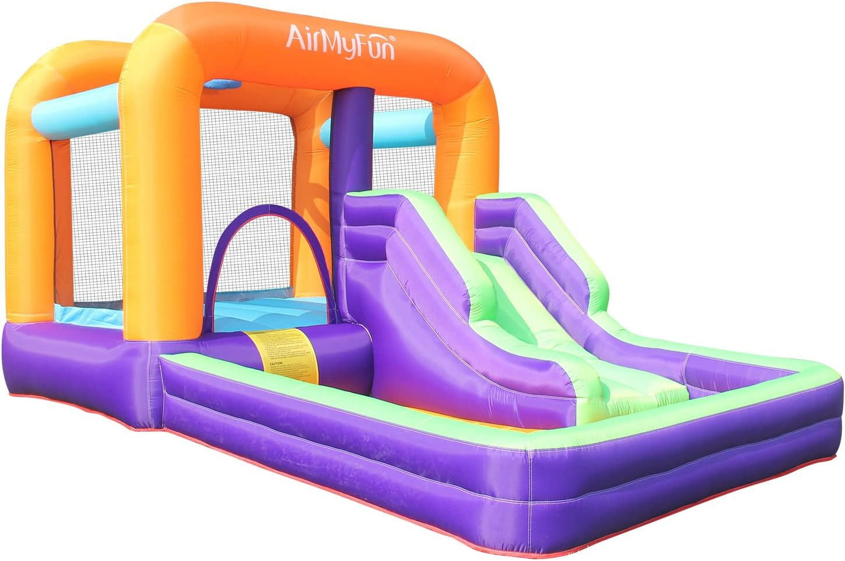 AirMyFun Bounce House with Blower Indoor/Outdoor Bouncy House Slides
