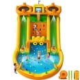 thumbnail image 1 of INFLATEFLY Inflatable Water Park 10 in 1 Multifunctional with Double Slides, Climbing Wall, 2 Basketball Hoops, Dual Water Cannons, 1 of 10