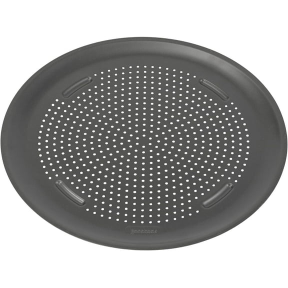 AirPerfect Nonstick 16” Pizza Pan – Perfect for Oven Use, a Perforated Round Baking Tray Made of Carbon Steel, Ideal for Homemade, Frozen, and Leftover Slices