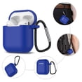 thumbnail image 1 of AirPods 1 & 2 Silicone Case, AirPods Case with Keychain, Njjex Shockproof Protective Premium Silicone Cover Skin for Apple Airpods 1st & 2nd -Blue, 1 of 7