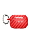 thumbnail image 1 of AirPods 4 Case with Keychain, Allytech Carbon Fiber Wireless Charging Protective Shockproof Carabiner Bluetooth Earphone Storage Bag Charging Box Cover for Apple Airpods 4th generation 2024,Red, 1 of 7