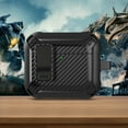 thumbnail image 1 of For AirPods 4 Case with Lock, AirPods 4th Generation Case Rugged Cover Shockproof AirPods Gen 4 Protective Armor Case Compatible with Apple AirPods 4th Generation 2024,Black, 1 of 8