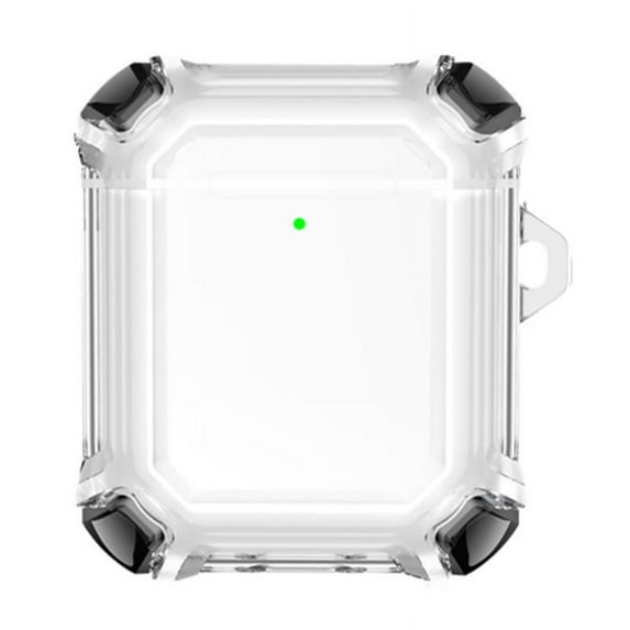 AirPods Case, GMYLE Shockproof Protective Armor Heavy Duty Earbuds Case Cover with Keychain Compatible for Apple AirPods 1 & 2