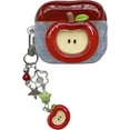thumbnail image 1 of For AirPods Pro/1&2/3/4 Case with Keychain Cute 3D Red Apple Pattern Design Soft Silicone Cover for Women Girls Anti-Fall Shockproof Protective Case for AirPods Pro 2nd 1st Generation, 1 of 7