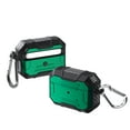 thumbnail image 1 of AirPods Pro 2019 Case Cover with Keychain, Allytech Hard Case Rugged Full-Body Shockproof PC + TPU Protective Portable Keychain Clip Front LED Visible Case for Airpods Pro, Darkgreen, 1 of 4