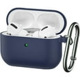 thumbnail image 1 of AirPods Pro 2nd Gen Case [Front LED Visible], Entronix Silicone Protective Shockproof Earbuds Case Cover Skin with Keychain Kit Set Compatible for Apple AirPods Pro 2nd Generation (Navy), 1 of 6
