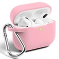 thumbnail image 1 of AirPods Pro Case 2019 2020 [Front LED Visible], GMYLE Silicone Protective Wireless Charging Earbuds Case Cover Skin with Keychain Kit Set Compatible Fit for Apple AirPods Pro (Baby Pink), 1 of 6