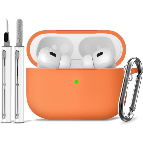 Earbud Case for Apple AirPods Pro 2nd/1st Generation with Cleaner Kit & Keychain
