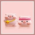 thumbnail image 1 of AirPods Pro Case Cute Cartoon Characters Anime, GMYLE Silicone Protective Shockproof Earbuds Case Cover Skin Compatible for Apple AirPods Pro 2019 2020 (Causal Pig), 1 of 4