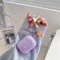thumbnail image 1 of AirPods Pro Case with Keychain, GMYLE Pearl Style Cute Hard Shell Case Protective Earbuds Cover Skin for Apple AirPods Pro (Purple with Gem Keyring), 1 of 5