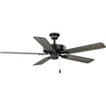 thumbnail image 1 of AirPro 52 in. Matte Black 5-Blade AC Motor Transitional Ceiling Fan, 1 of 2