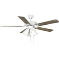 thumbnail image 1 of AirPro 52 in. White 5-Blade AC Motor Transitional Ceiling Fan with Light, 1 of 2