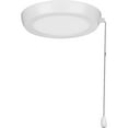 thumbnail image 1 of AirPro 7" 1-Light Satin White Integrated LED Transitional Edgelit Ceiling Fan Light Kit and Opal Shade, 1 of 9