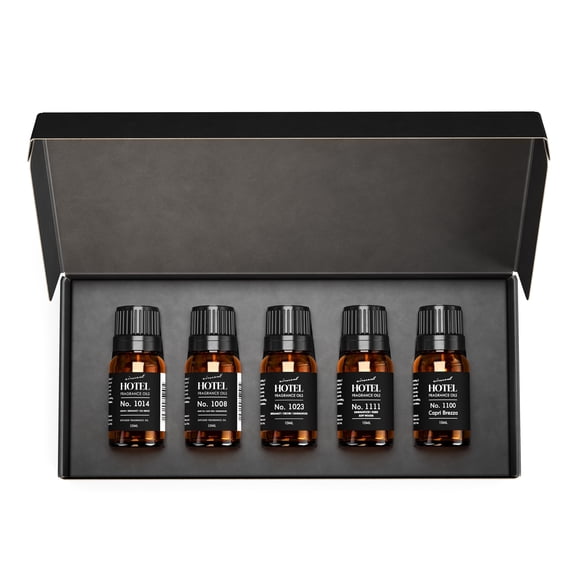 AirScent Diffuser Oil Gift Set -Inspired by The Baccarat NYC, My Way and Capri Brezza and Other Hotel Scents - 5-Pack of 10ml Bottles