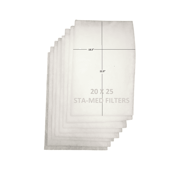 AirScreen 20x25 Cimatec 1000 Replacement Media Filter Pad Refills Year Supply (4 Pack)