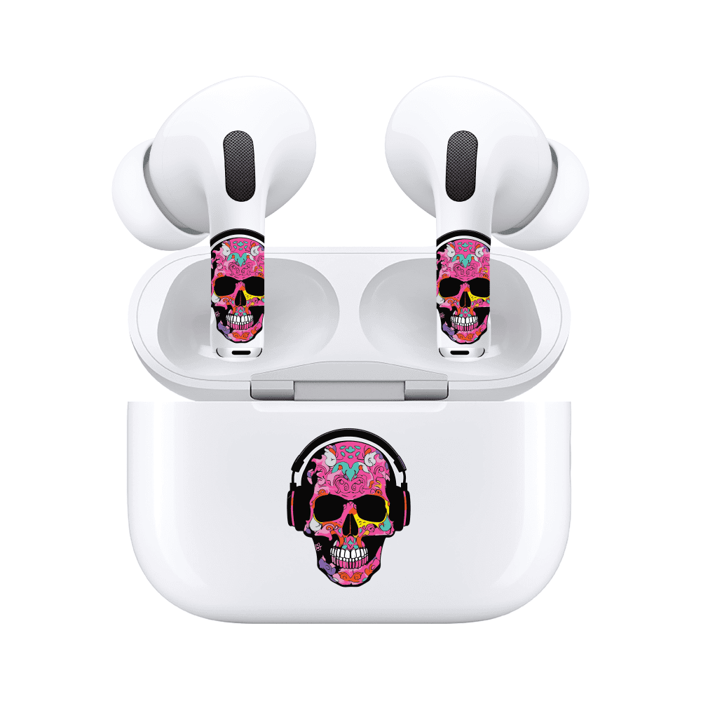 AirSkins Cool Skeleton Stickers for AirPods 3 - Pink Skeleton Headphone ...