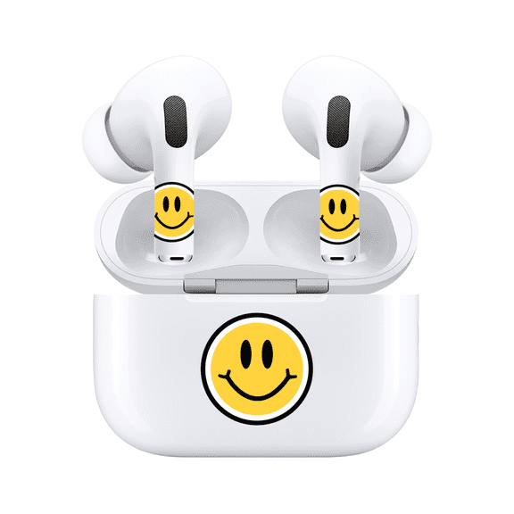 AirSkins Cute Stickers for AirPods 3 - Smiley Face Decal Stickers, Smiley Face Sticker for Headphones